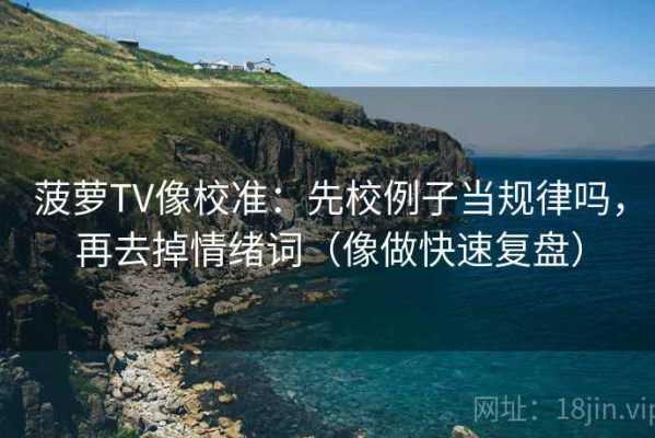 菠萝TV像校准：先校例子当规律吗，再去掉情绪词（像做快速复盘）