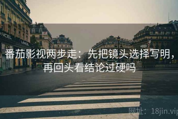 番茄影视两步走：先把镜头选择写明，再回头看结论过硬吗